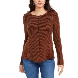 NEW! Style&Co long sleeve ribbed pullover sweater top Women's Petite size $50!